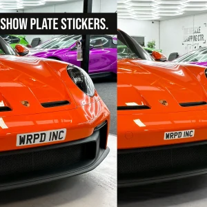 Sticker Number Plate